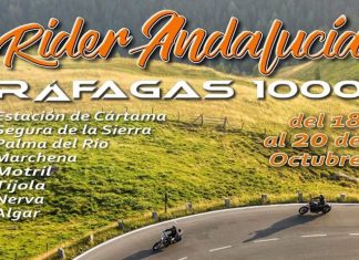Tíjola recibirá a un millar de moteros de la Rider Andalucía 2019 Cartel de la prueba 2019
