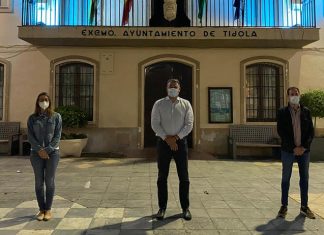 Cambio político en Tíjola. El alcalde y los dos ediles dejan Ciudadanos José Juan Martínez, María Isabel Tapia y Juan Luis Galera