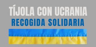 Tíjola con Ucrania. Recogida solidaria Recogida solidaria en Tíjola