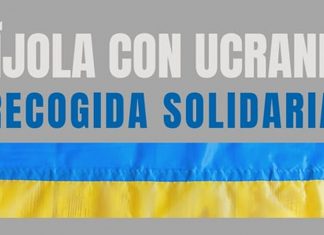 Tíjola con Ucrania. Recogida solidaria Recogida solidaria en Tíjola