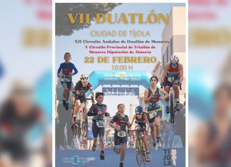 Tíjola da el pistoletazo de salida al duatlón andaluz de menores Cartel de la prueba