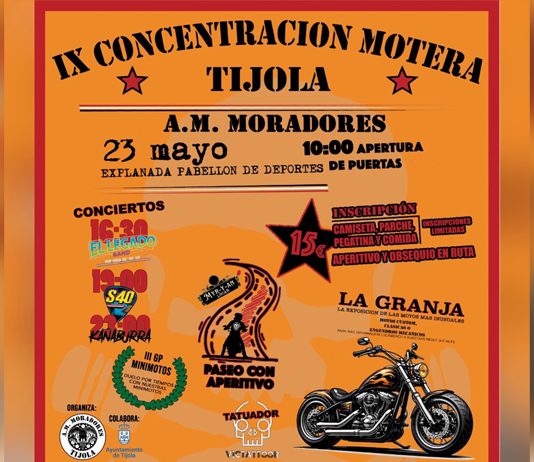 Tíjola se prepara para vivir la IX Concentración Motera con música, exhibiciones y actividades para todos los públicos Concentración motera 2026