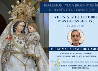 La Hermandad del Socorro inaugura las reflexiones del 450 aniversario con una charla Charlas reflexiones del 450 aniversario
