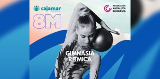 Tíjola será sede del Circuito Provincial de Promoción de Gimnasia Rítmica este 8M Cartel del evento.