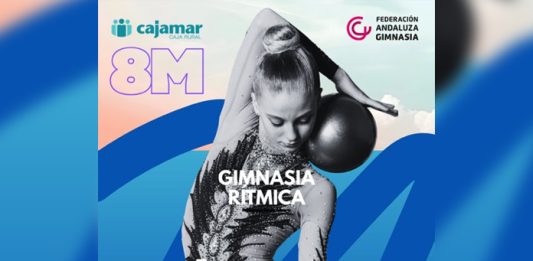 Tíjola será sede del Circuito Provincial de Promoción de Gimnasia Rítmica este 8M Cartel del evento.