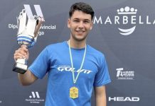 José Manuel López Machado se proclama campeón de Andalucía por equipos de 1ª categoría José Manuel López Machado con su trofeo