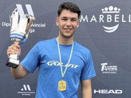 José Manuel López Machado se proclama campeón de Andalucía por equipos de 1ª categoría José Manuel López Machado con su trofeo
