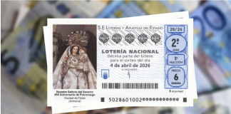 Tíjola ha estado en toda España: la Virgen del Socorro ha protagonizado esta mañana el sorteo de la Lotería Nacional Lotería de la Patrona de Tíjola, la Virgen del Socorro
