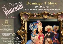 El teatro clásico llega a Tíjola con “Las Preciosas Ridículas” en el Fidela Campiña Teatro en Tíjola