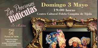 El teatro clásico llega a Tíjola con “Las Preciosas Ridículas” en el Fidela Campiña Teatro en Tíjola
