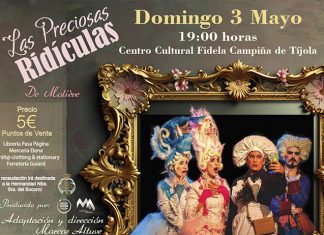 El teatro clásico llega a Tíjola con “Las Preciosas Ridículas” en el Fidela Campiña Teatro en Tíjola