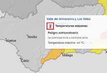 El Almanzora roza los 45 grados y se prepara para un nuevo repunte de calor la próxima semana El termómetro se dispara por encima de los 40 grados en el Almanzora en pleno episodio de calor extremo