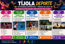 Tíjola acoge varias actividades deportivas a finales de julio Eventos para el mes de julio