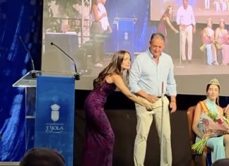 Lucía Martínez, pregonera de las Fiestas de Tíjola 2026 Lucía Martínez en el pregón.