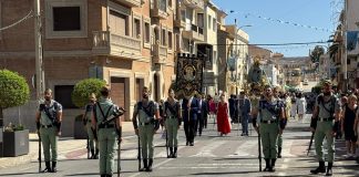 Tíjola inicia la cuenta atrás para sus fiestas más esperadas en honor a la Virgen del Socorro Procesión Virgen del Socorro