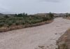 El temporal descarga con fuerza en el Valle del Almanzora y deja más de 30 litros en varios municipios Río Almanzora a su paso por Tíjola