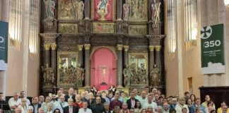 La Escuela de Cristo de Tíjola participa en el II Encuentro Nacional celebrado en Orduña Algunos miembros de la Escuela de Cristo de Tíjola en la visita