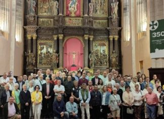 La Escuela de Cristo de Tíjola participa en el II Encuentro Nacional celebrado en Orduña Algunos miembros de la Escuela de Cristo de Tíjola en la visita